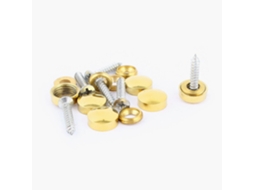 Conjunto de 6 Peças Encaixe em Latão, Argila, com Tampa Rosca 12 Mm Diâmetro, Pregos Espelho para CHABERLU