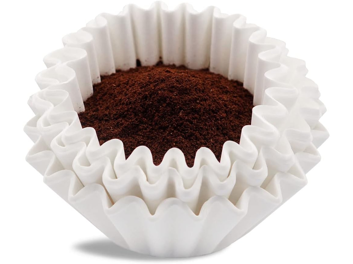 Filtros De Café Para 8 A 12 Xícaras, 20 Cm X 8,25 Pacote Com 100 Unidades, Descartáveis ​​brancos