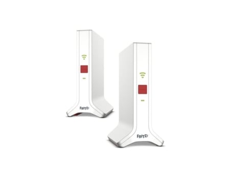 Fritz!repeater Fritz!mesh Set 4200 2 Pack Edition International Repetidor De Rede 4200 Mbit/s Vermelho, Branco Avm Computer Systems