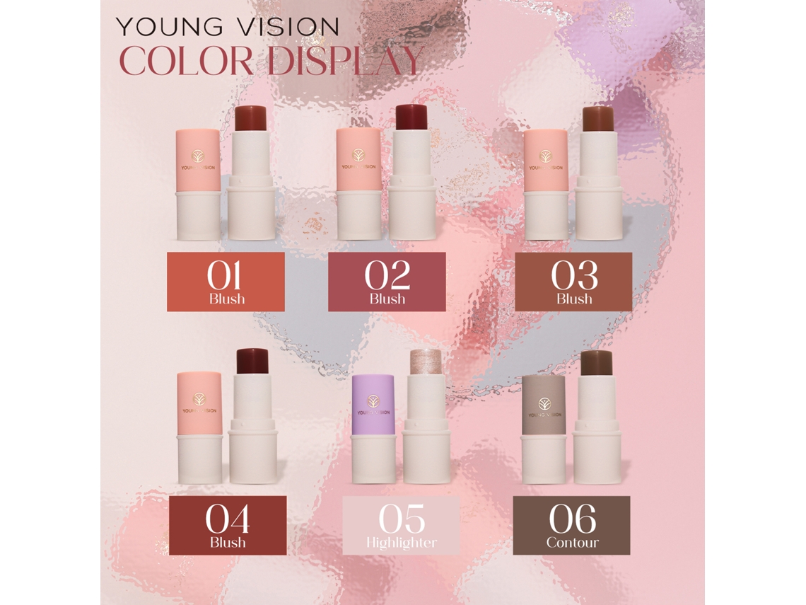 Young Vision Bastão De Creme Multifuncional Para Maquiagem 6.8g - Toque Suave E Pigmentação Alta