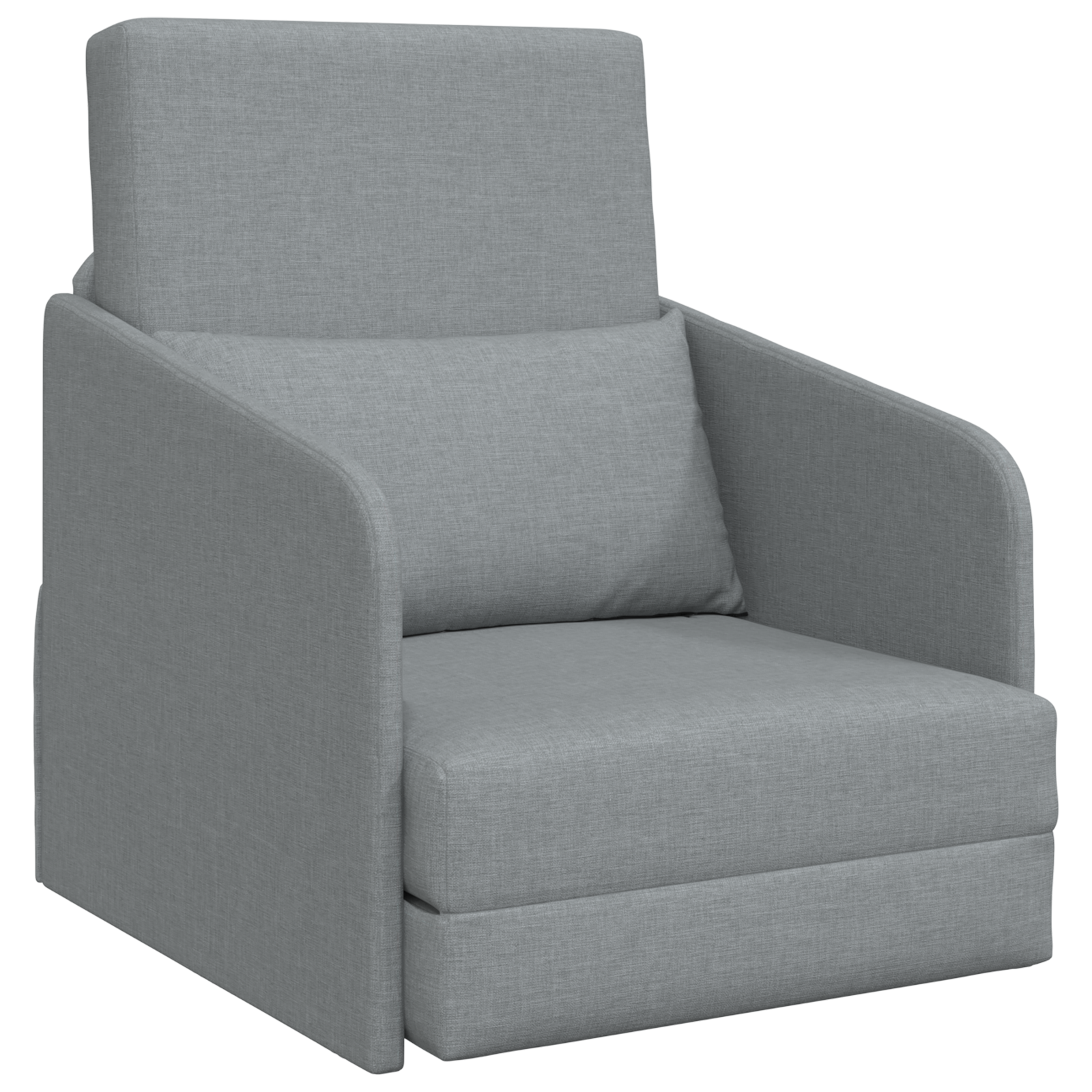 Conjunto 1 Sofá-cama Vidaxl Cinzento-claro Tecido (65 X 80 X 83 Cm)
