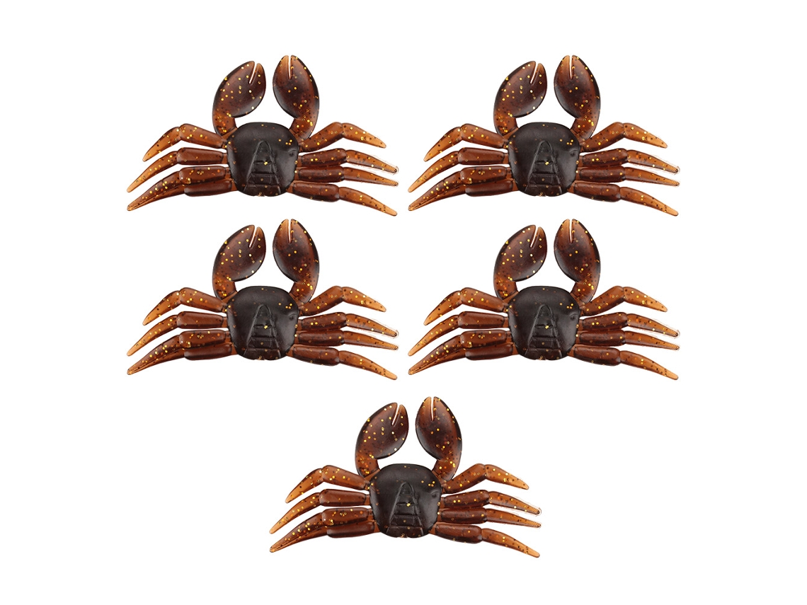 Isqueiro Artificial Crab Pvc 5pcs Marrom