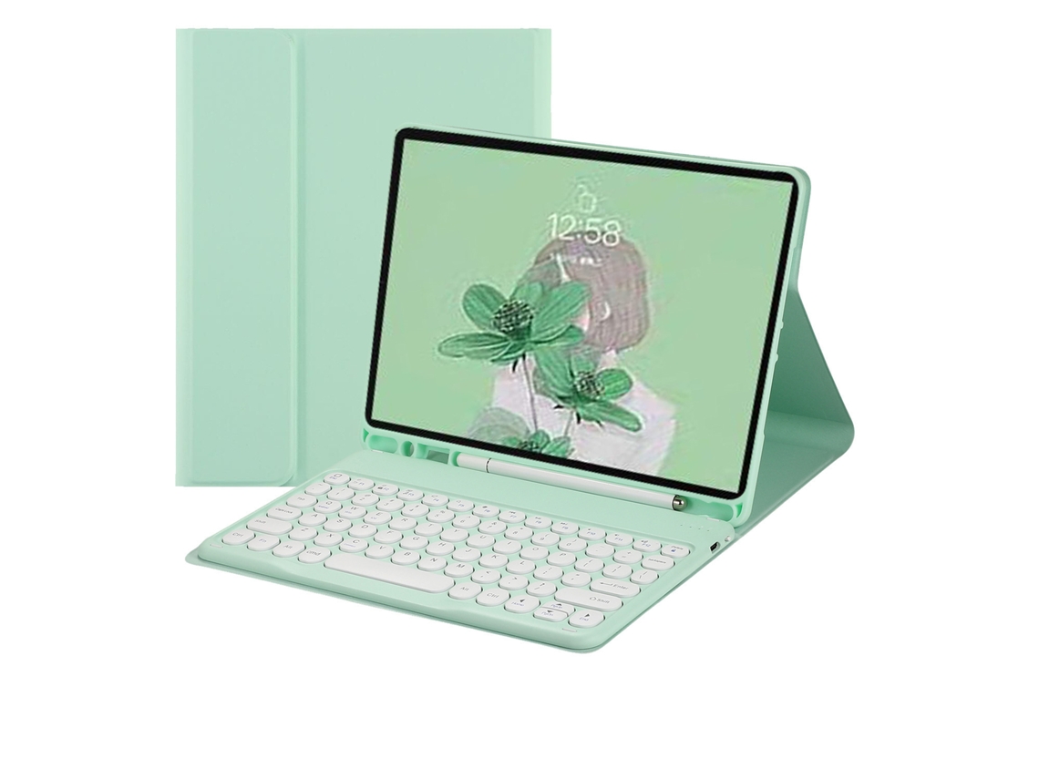 Capa Com Teclado Para Ipad Air4/5 Polegadas, Com Teclado Magnético Bluetooth (verde) Cuich (10,9)