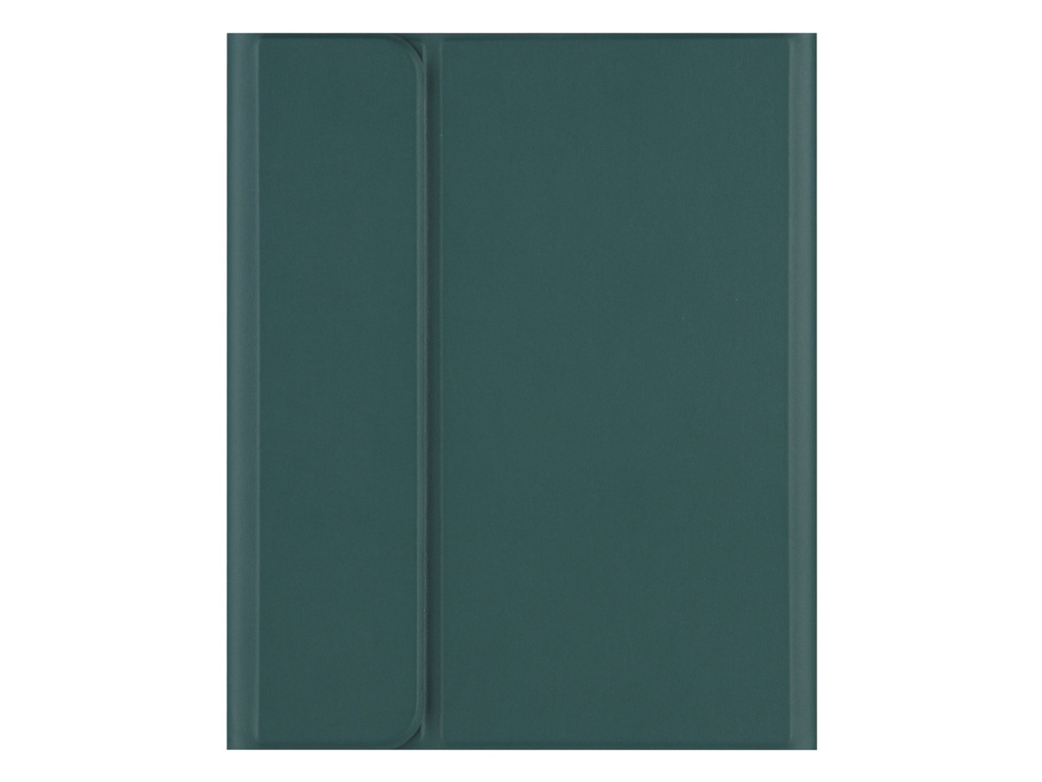 Capa Com Teclado Bluetooth Em Couro Compatível Com Ipad 2024 Air 13, Cor Verde