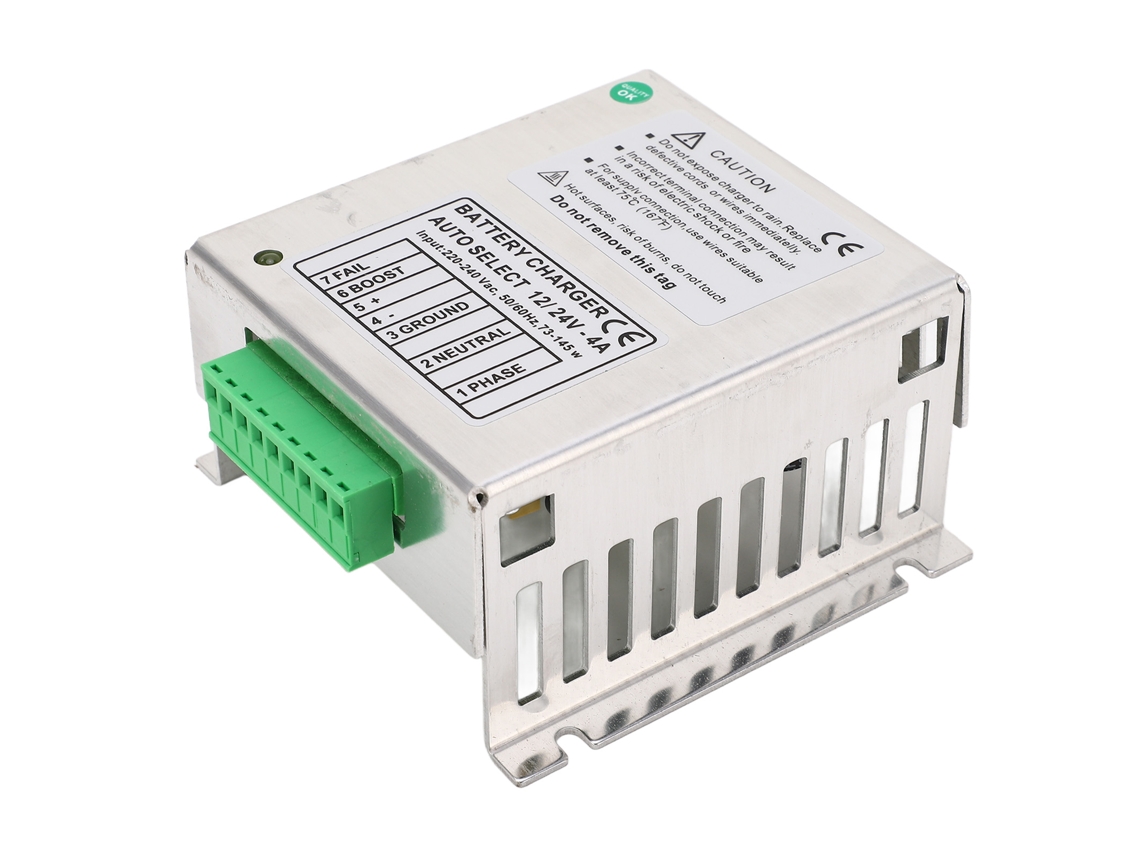 Cargador De Batería Para Generador Com Detecção Automática De Voltagem 12-24vdc, 220-240vac