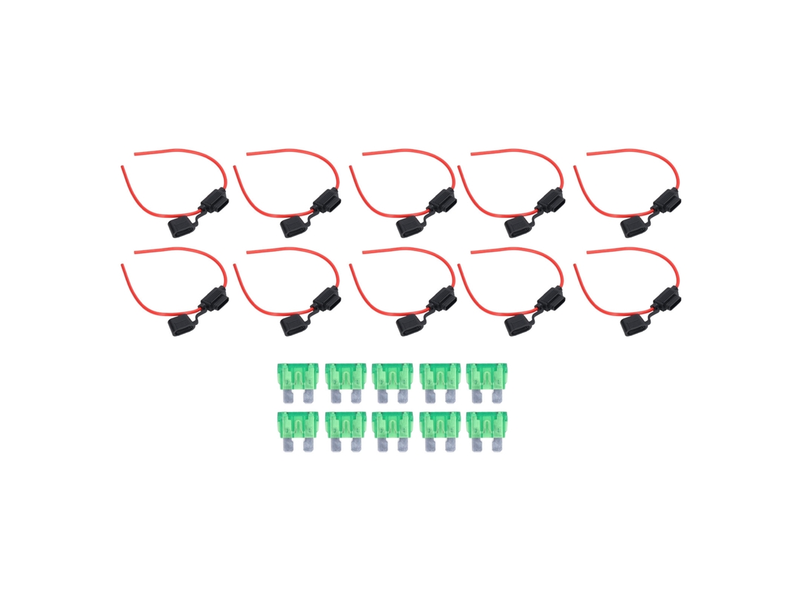 Conjunto De 10 Suportes De Fusível Embutidos Laxiscreed, À Prova De Água E Fáceis De Montar