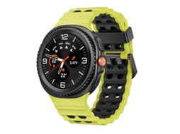 Bracelete Silicone Bicolor com Fivela de Liberação Rápida para Samsung Galaxy Watch 8 / 8 Classic Cinza limão XIAOMOYU