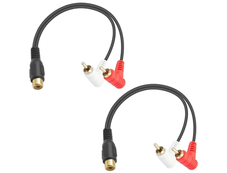 Rca Splitter Rca Fêmea Para 2 Cabo De Áudio Macho 90 Zmliyecqnq