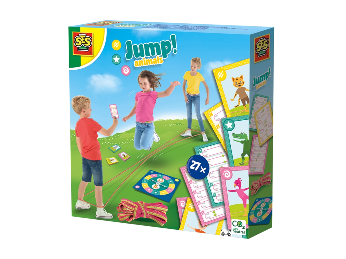 Jogo Infantil SES Jump! Animais Desafios de Salto em Frances Outdoor 02248 (Idade Mínima Recomendada: 36 Meses)