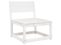 Conjunto 1 Sofá De Jardim Vidaxl Branco Madeira De Pinho Maciça (63.5 X 73 X 78 Cm)