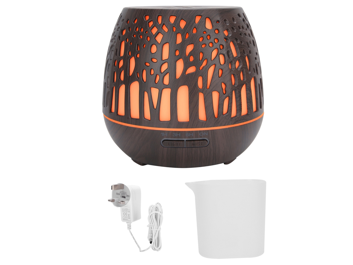 Difusor De Aroma Ultrassônico Umidificador Para Escritório Em Casa Com Luz Led