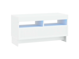 Vidaxl Gabinete De Tv Led Branco Derivados De Madeira