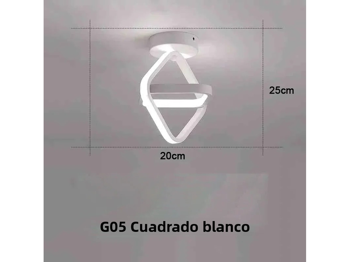 Luminária De Corredor Led Moderna Em Estilo Nórdico (branca, 25 W)