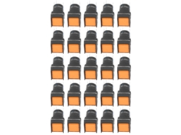 Laxiscreed Chaves De Alimentação Pequenas Com Luz, Auto-travamento, Pack De 25 Unidades