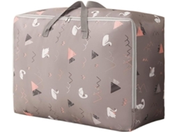Saco Dobrável Para Guardar Roupas Com Alça, Organizador, Caixa Organizadora, Cisne Cinza, Tamanho: 50x35x20cm