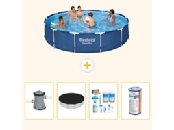 Bestway Piscina Bestway Steel Pro Redonda - 396x84 Cm - 5-peças S208