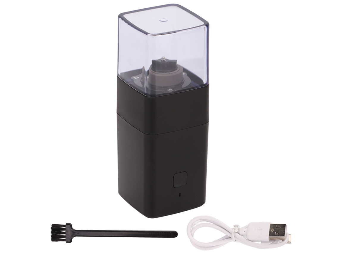 Moinho De Café Elétrico Preto, Portátil, Com Carregamento Usb, Automático E Compacto Para Uso Doméstico