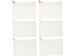 Conjunto De 12 Estojos De Lona Para Lápis, Formato Quadrado, Ideais Para Escritório E Escola, Cores Sortidas.