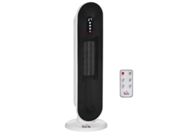 Aquecedor De Torre Pp, Pa, Metal Cor Branco E Preto 21x21x63.5 Cm Homcom