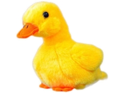 Brinquedo de Pelúcia Pato Amarelo 12cm, Animal de Peluche Macio 5 Polegadas para Presente de Natal