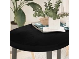 Vidaxl Tampo De Mesa 100x50x4 Cm Carvalho Maciça Oval Castanho-escuro