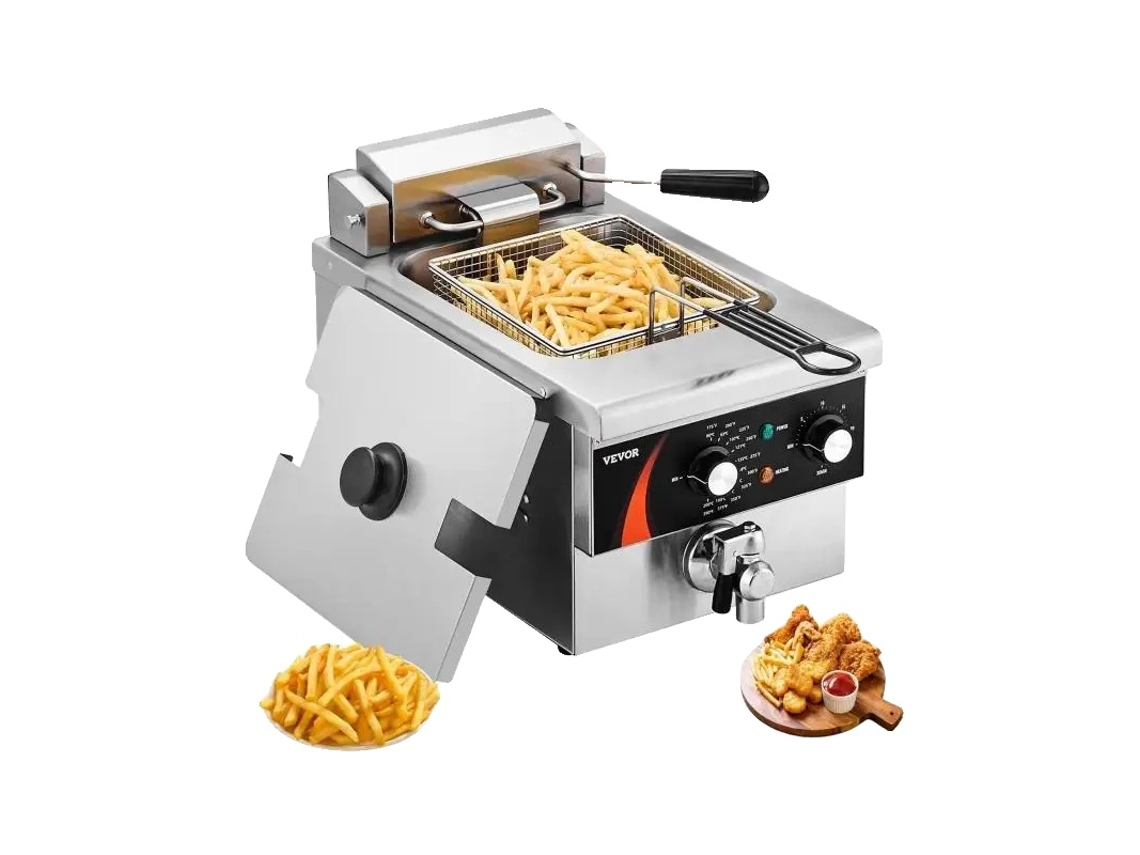 Fritadeira Elã©trica 9 Qt 1750w 220v Controle De Temperatura Oem