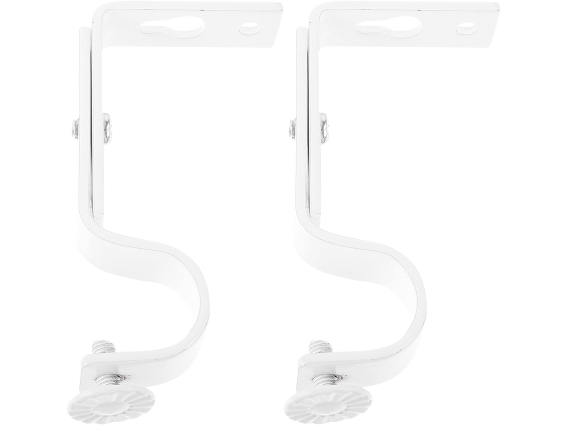 Suportes Genéricos De Metal Branco Para Varão De Cortina 2 18 22 Mm,
