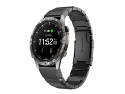 Bracelete para Garmin Marq Adventurer Gen 2 Aço Inoxidável Estampa de Casco de Tartaruga Preto XIAOMOYU