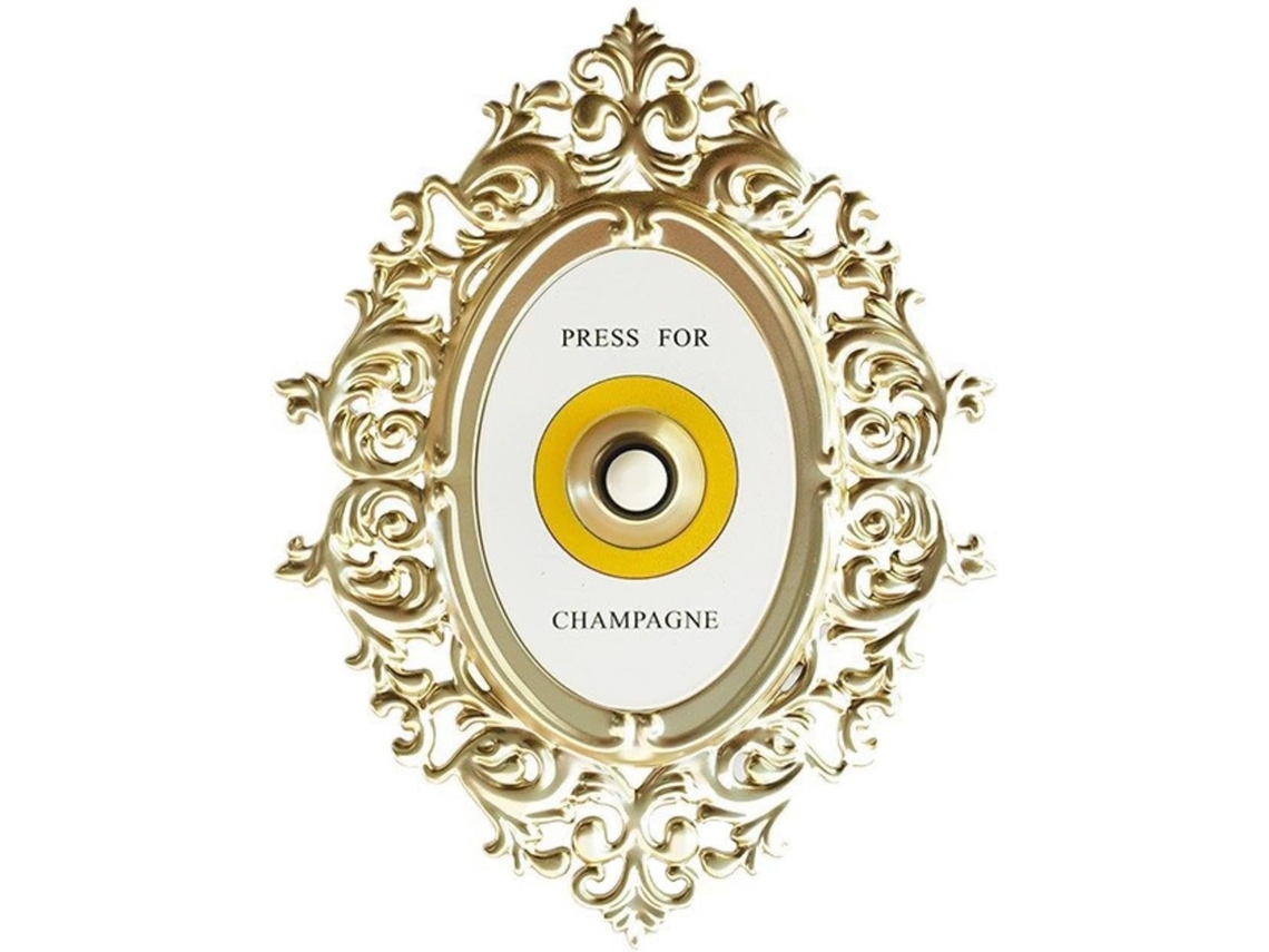 Sino Decorativo Genérico E Criativo, Campainha Dourada Champanhe, Sino Decorativo Festas