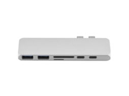 Estação De Docking (dual Type-c Para Multi-interface, Suportando Usb3.0 E Leitura De Cartão De Memória)