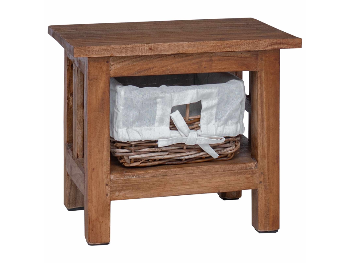 Maison Exclusive - Mesa Lateral Castanho 38 X 28 X 35 Cm Madeira De Mogno Maciça