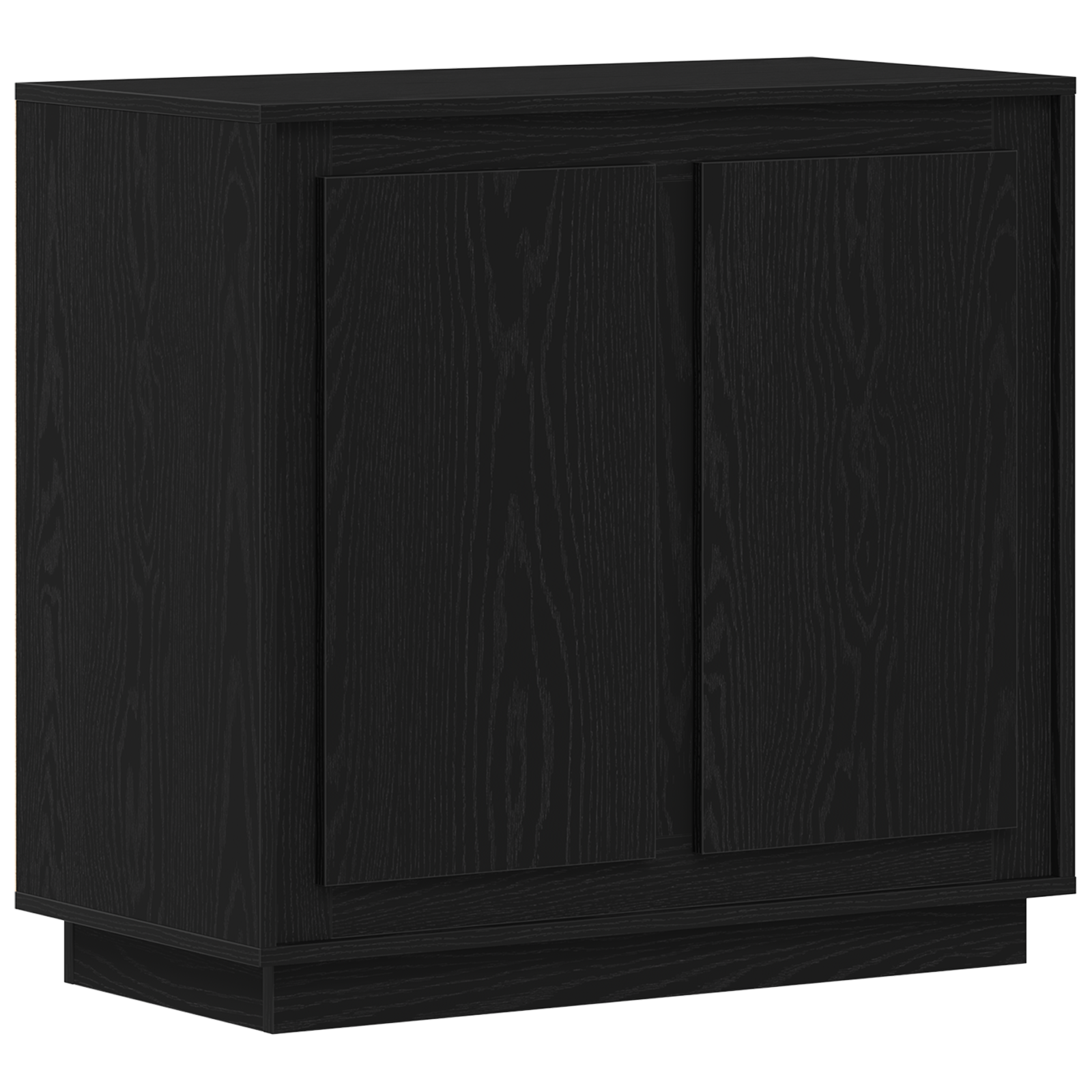 Conjunto 1 Buffet Moderno Vidaxl Preto Derivados De Madeira (80 X 40 X 75 Cm)