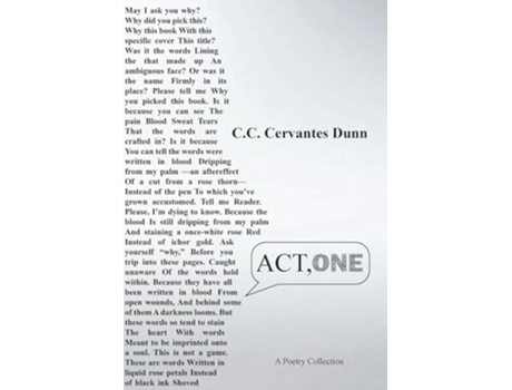Livro ACT, ONE de Chris Carmen Cervantes Dunn (Inglês - Capa Dura)