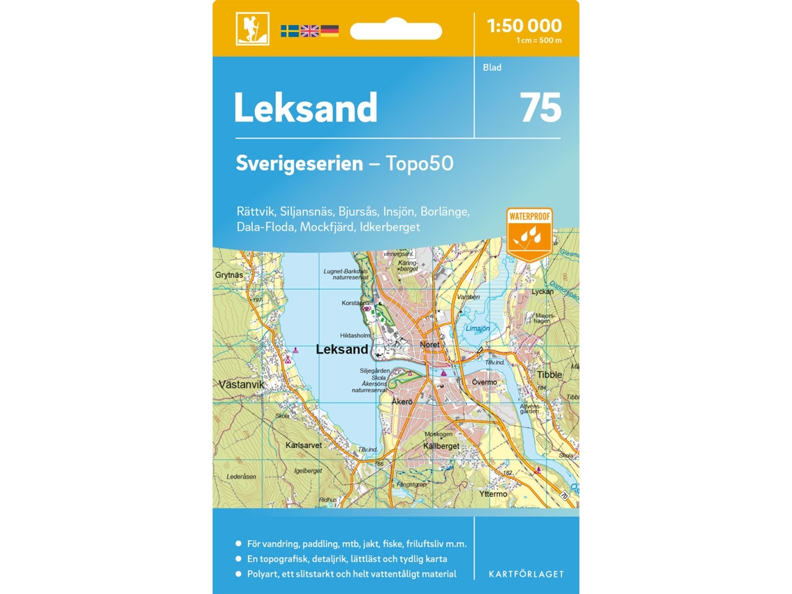 75 Leksand Suécia Série Topo50 9789189997547 BRILVIBERA