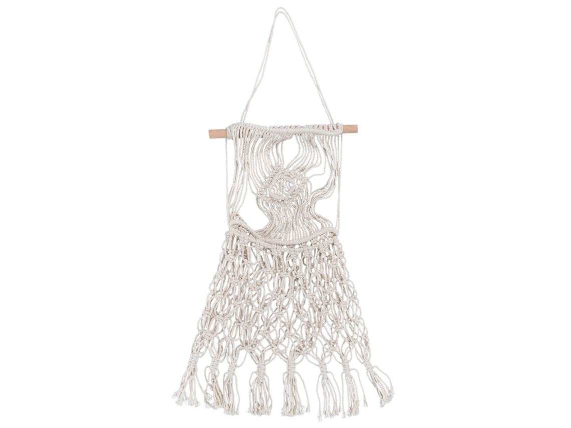 Tapeçaria Baok tecida à mão com franjas para pendurar, ideal para decoração de quartos e residências.