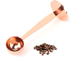 Colher De Café Expresso E Medidora Para Compactador Ambas Em Aço Inoxidável. Para Máquina De Café Com Design Reutilizável E Fácil Limpeza