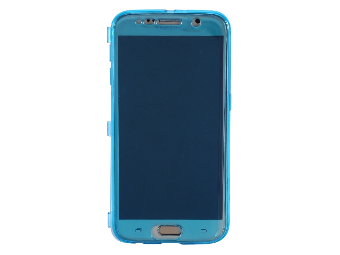 Capa de Telefone EOOCOO (capa Flip Transparente, Cor Azul Claro)
