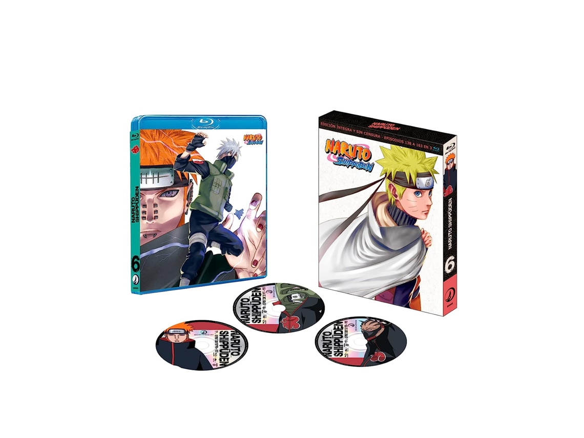 Box blu-ray Naruto Clássico + Naruto Shippuden + Filmes e Ovas