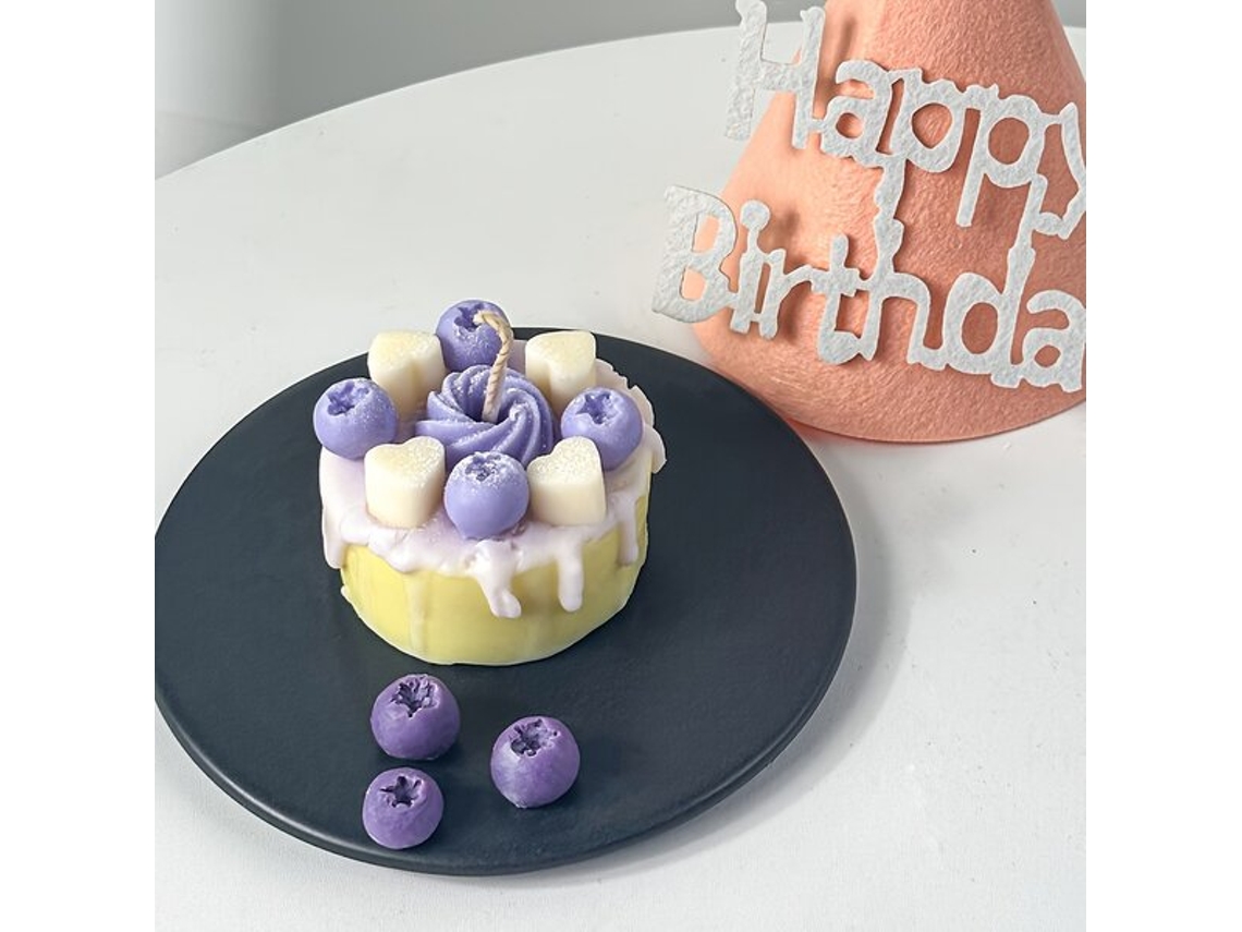 Molde De Silicone Em Formato De Mirtilo Para Sabonete E Velas. Vayotoy