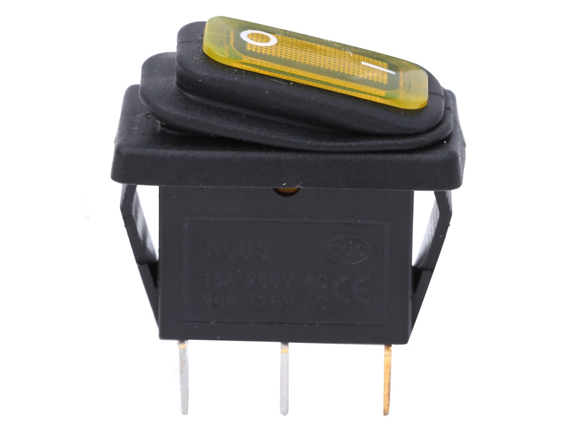 Laxiscreed Interruptor De Luz Impermeável De 3 Pinos Com Comutador De Alternância Para Uso Exterior