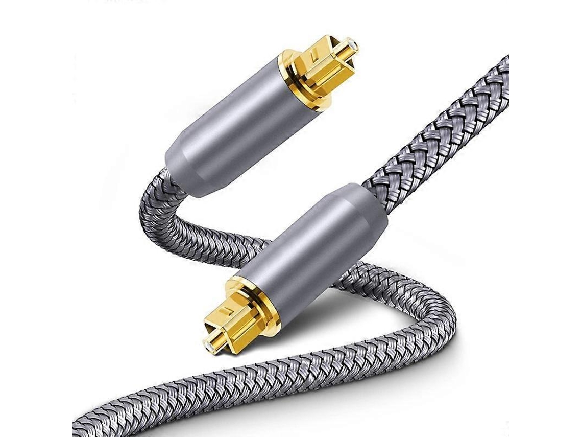 Cabo de áudio óptico 10migtal para PS4, Xbox, TV, amplificador, saída S/PDIF, cabo Toslink trançado de nylon Slowmoose