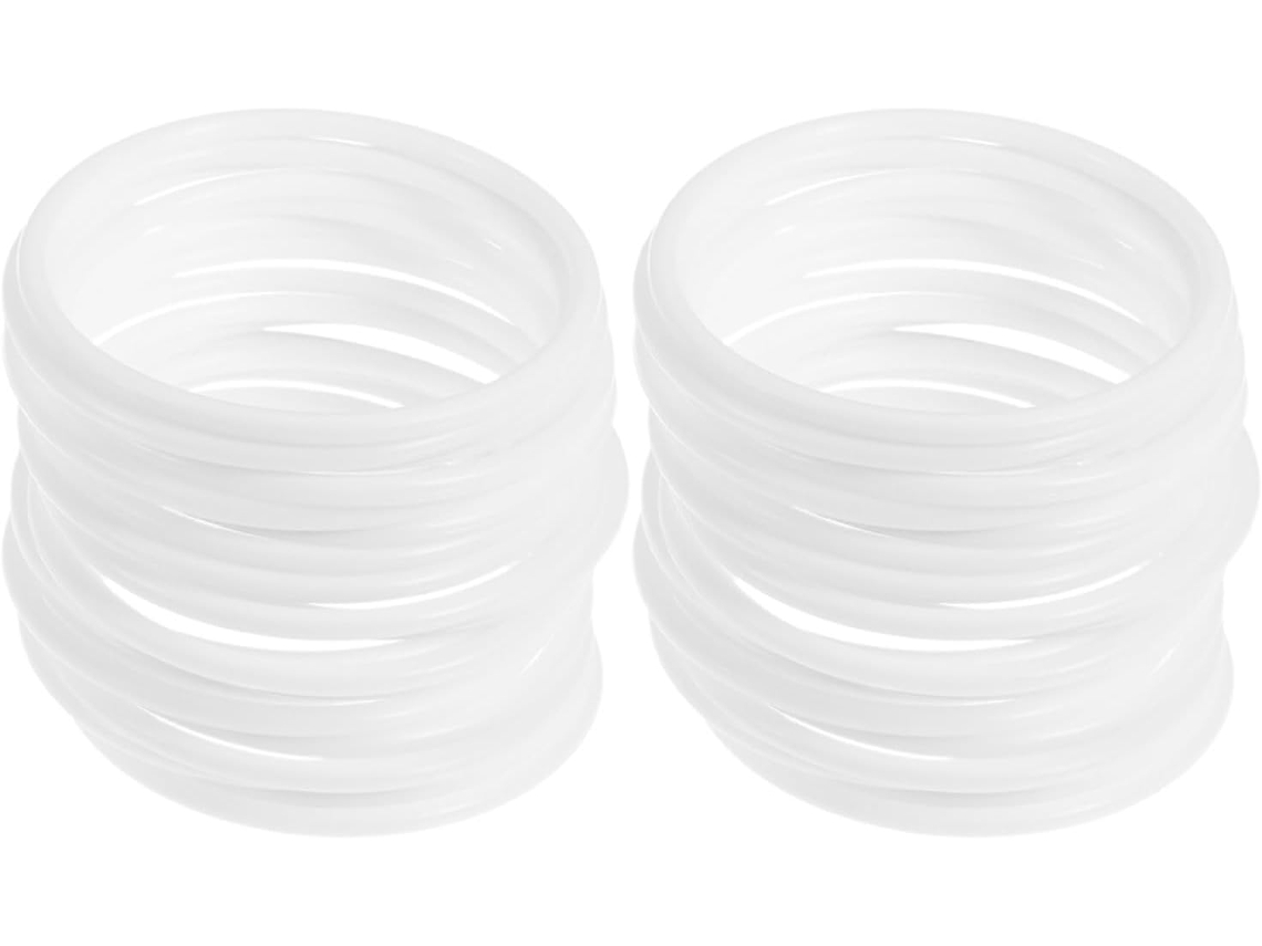 30 Aros De Plástico Branco Para Artes E Artesanato, Redondos