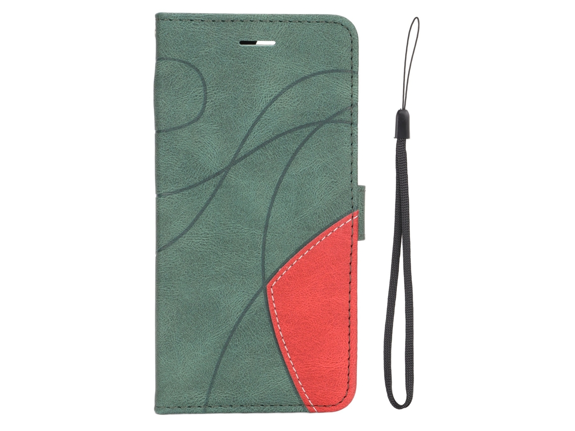 Capa Carteira Flip LAXISCREED com Costura Bicolor