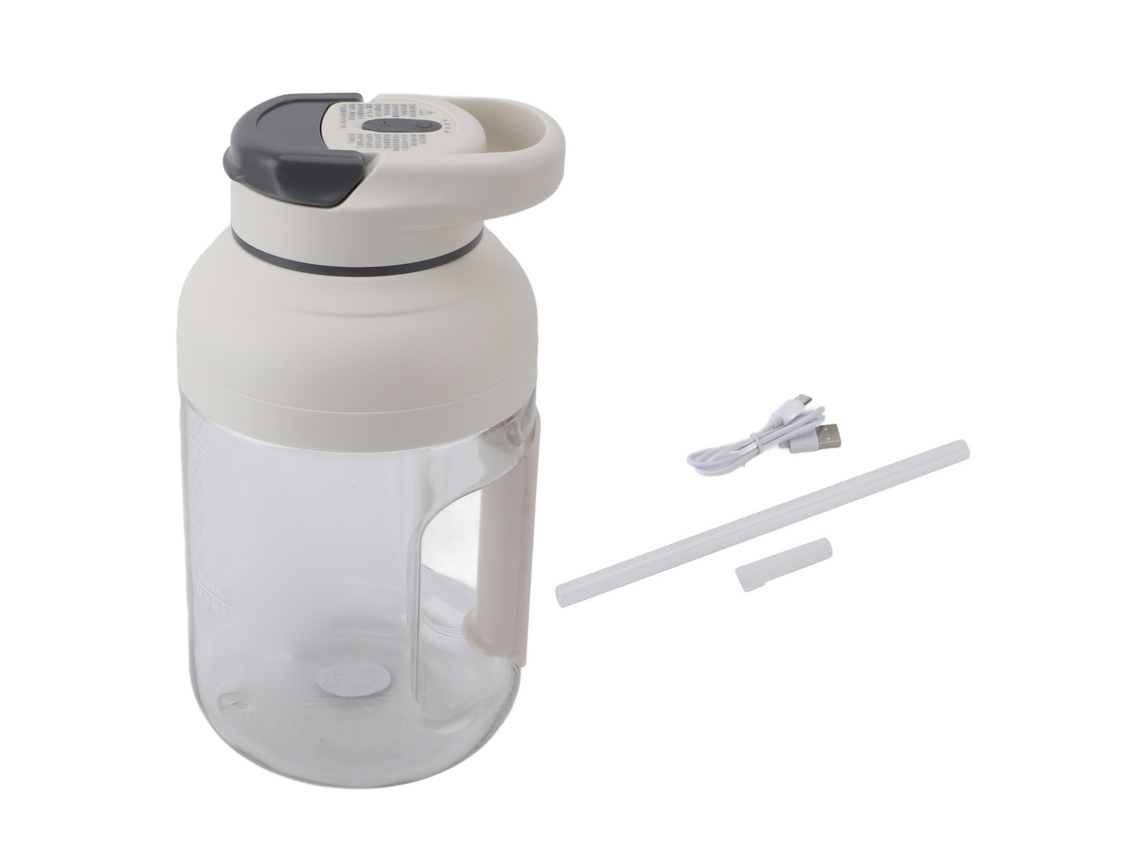 Liquidificador Portátil Recarregável com Grande Capacidade 1500ml, Bateria 3000mah | S/MARCA