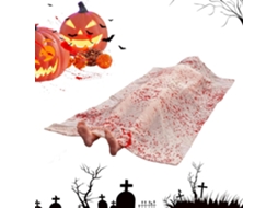 Decoração De Halloween Com Cadáver Falso Para Área Externa |