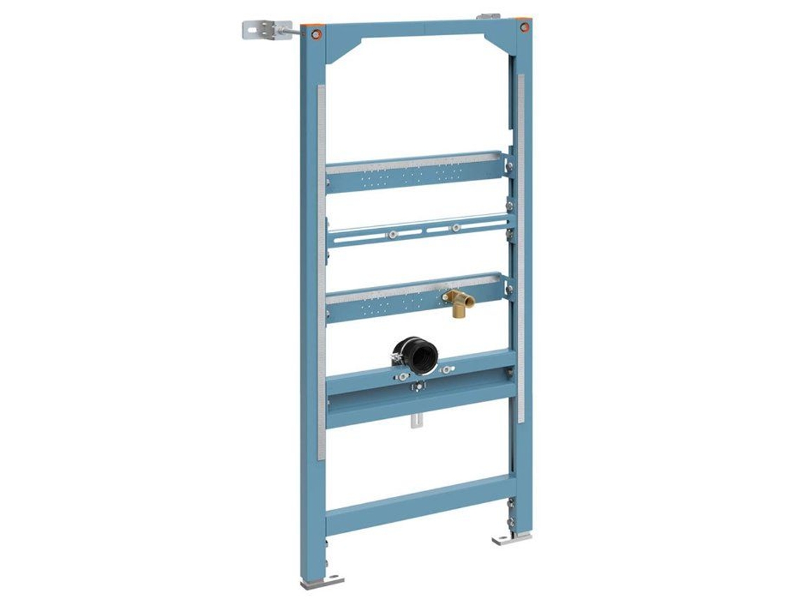 Estrutura De Encastrar Para Urinol Suspenso - Aço Anticorrosão - 112 Cm 50 Cm 19 Cm
