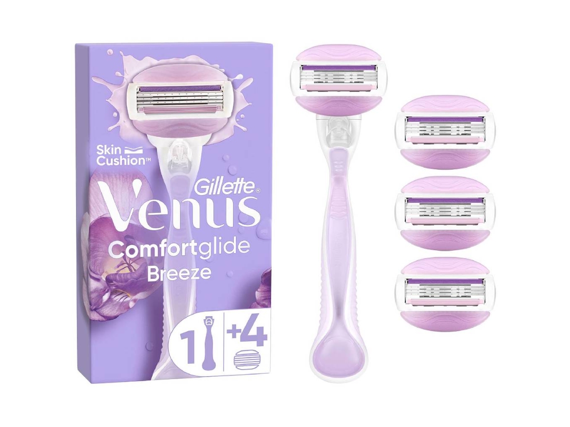 Máquina Depilatória VENUS Comfortglide Breeze com 4 Recargas