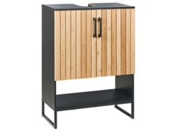 Móvel De Casa De Banho Miscanti Bambu 60 Cm Castanho Claro