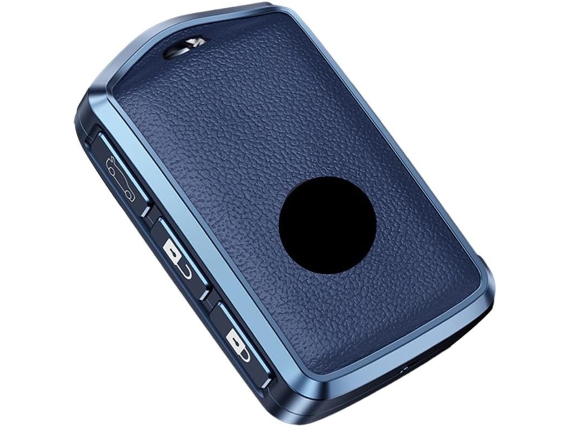 Capa Protetora Para Chave De Carro S80 C30 Xc70 V90, Em Liga De Alumínio E Couro