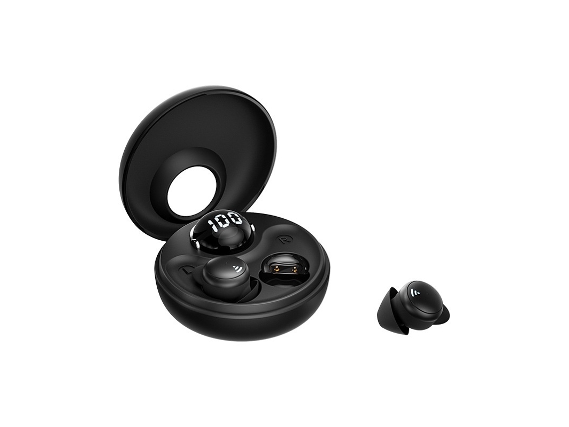 Tampões Dormir, Mini Redução Ruído Invisível Sem Fio Bluetooth 5.3, P/ Orelhas Pequenas, Dormir/exercícios/trabalhar Preto JIAPEI